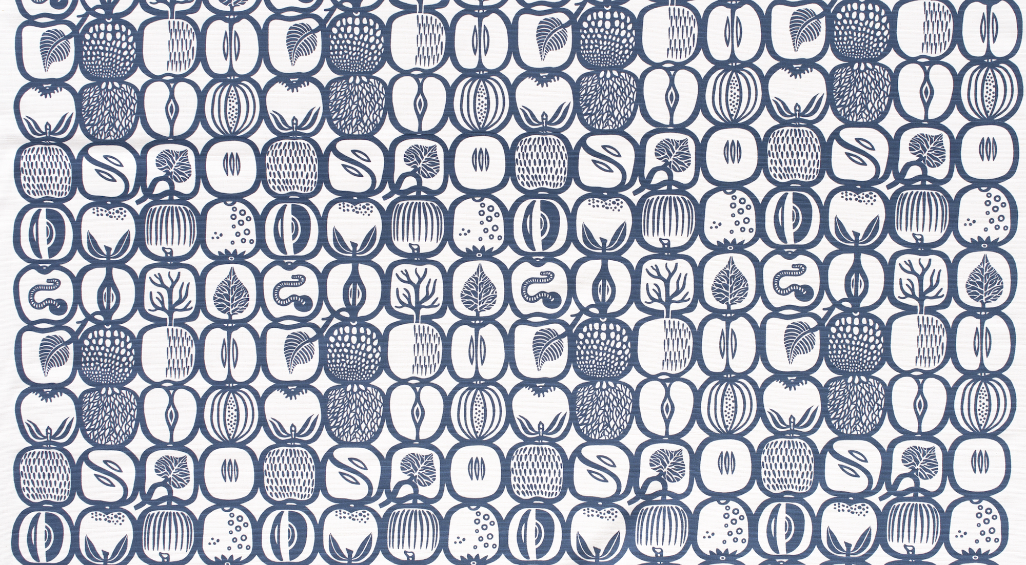 Fruktlåda Bom/lin  blå