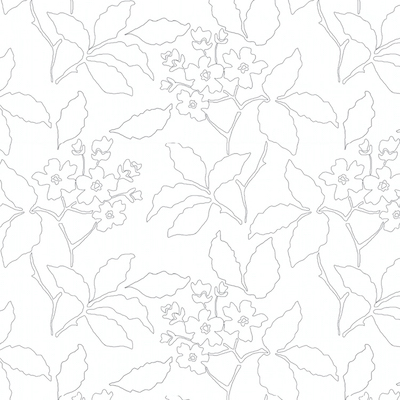 Blossom kontur svart