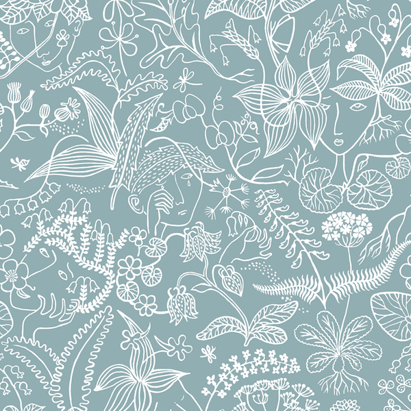 Grazia Grande Voile neg. blågrön